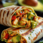 Chicken Avocado Ranch Burritos
