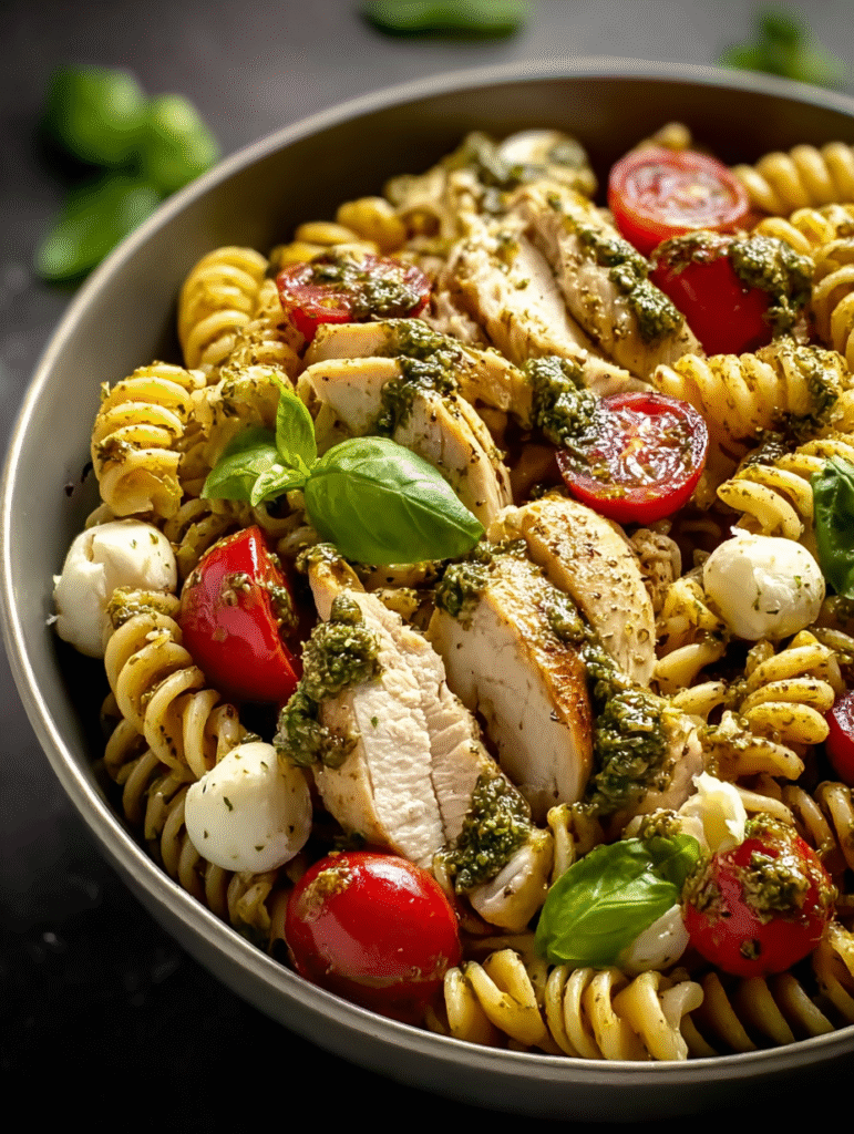 Chicken Pesto Pasta Salad