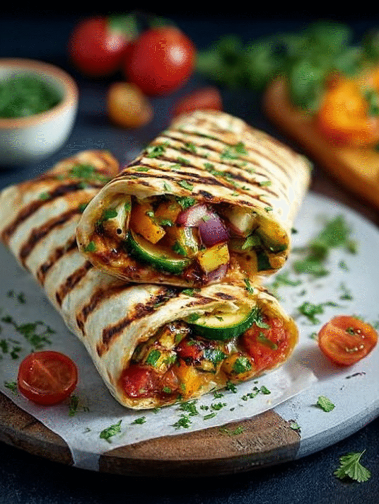 Grilled Veggie Wraps