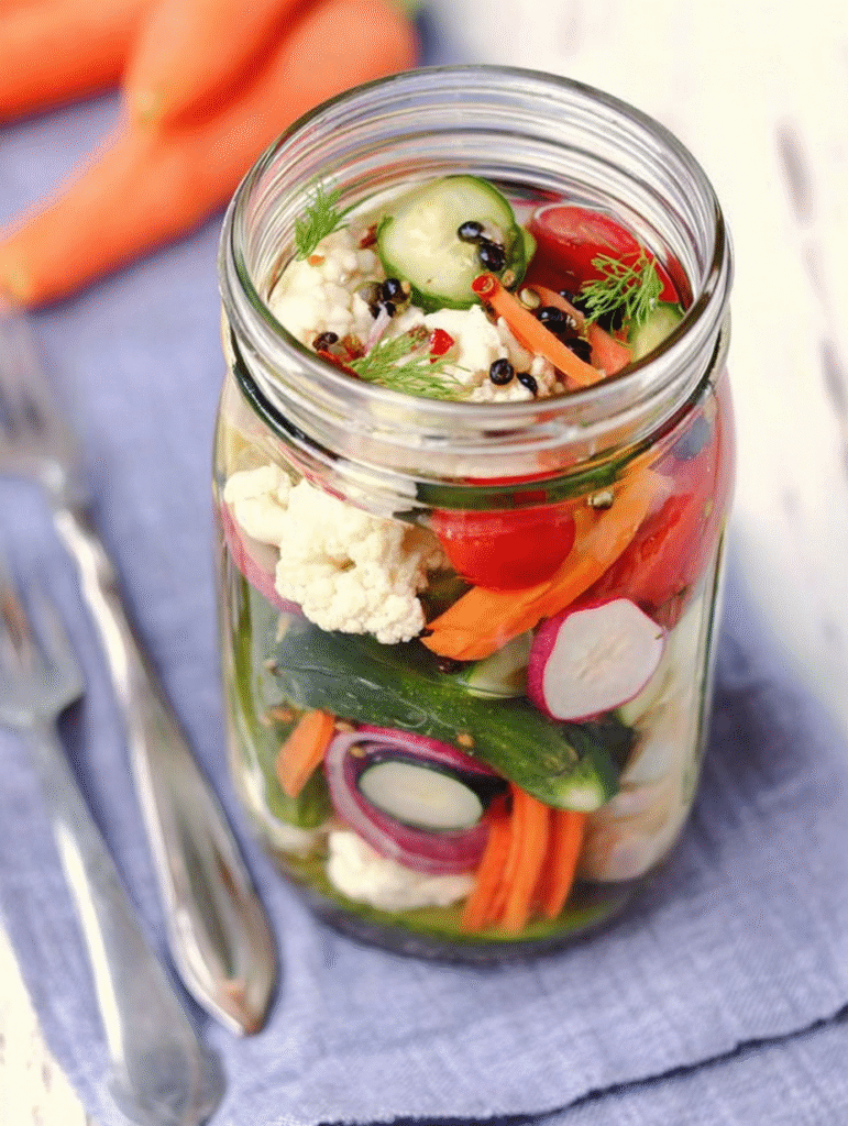 Refrigerator Pickled Vegetables