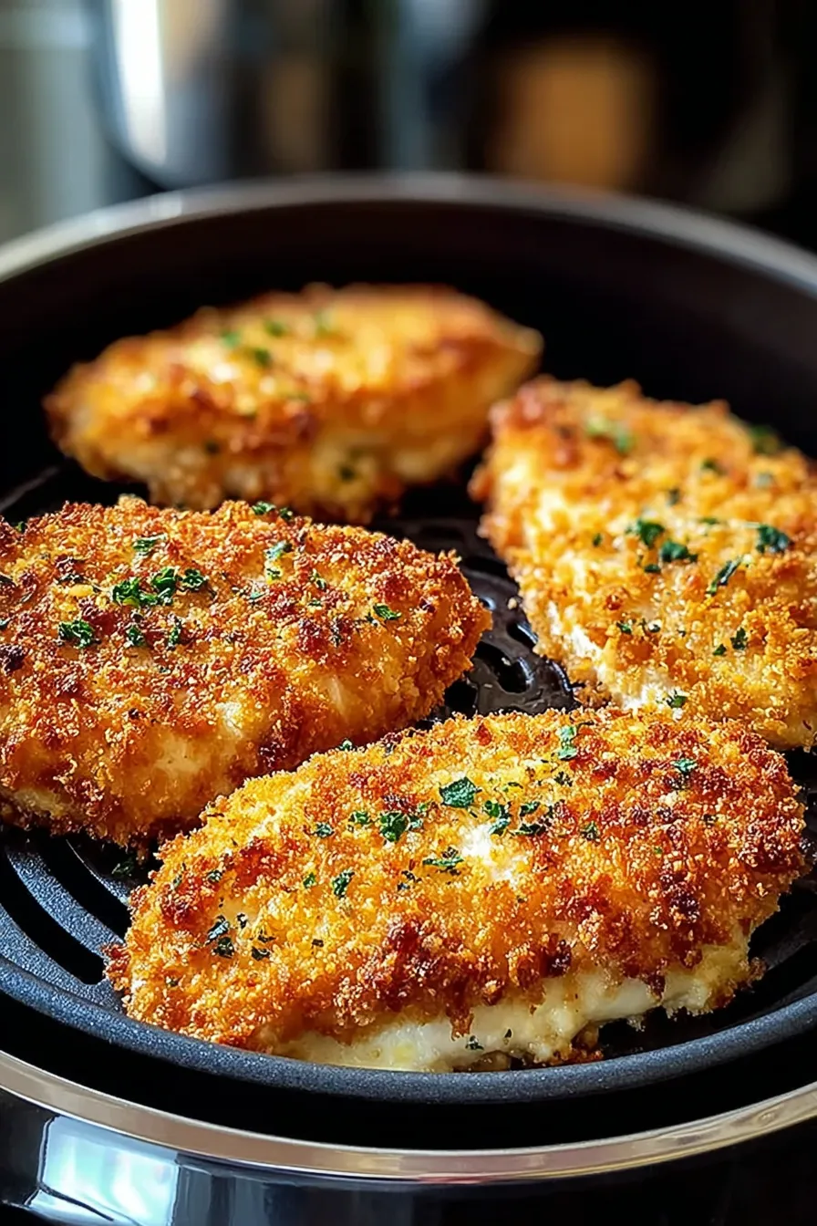 Delicious Air Fryer Parmesan Crusted Chicken