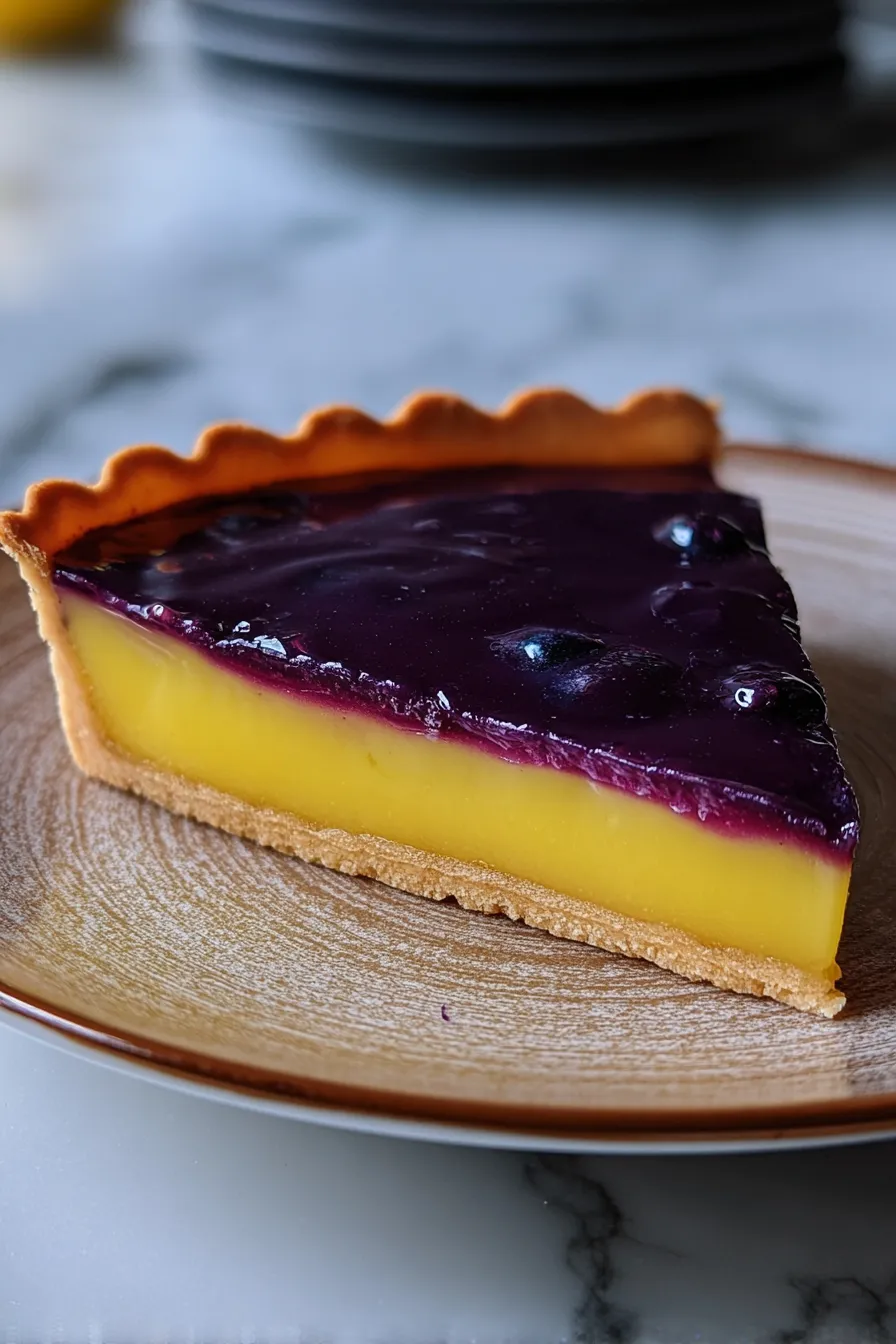 Blueberry–Lemon Curd Tart