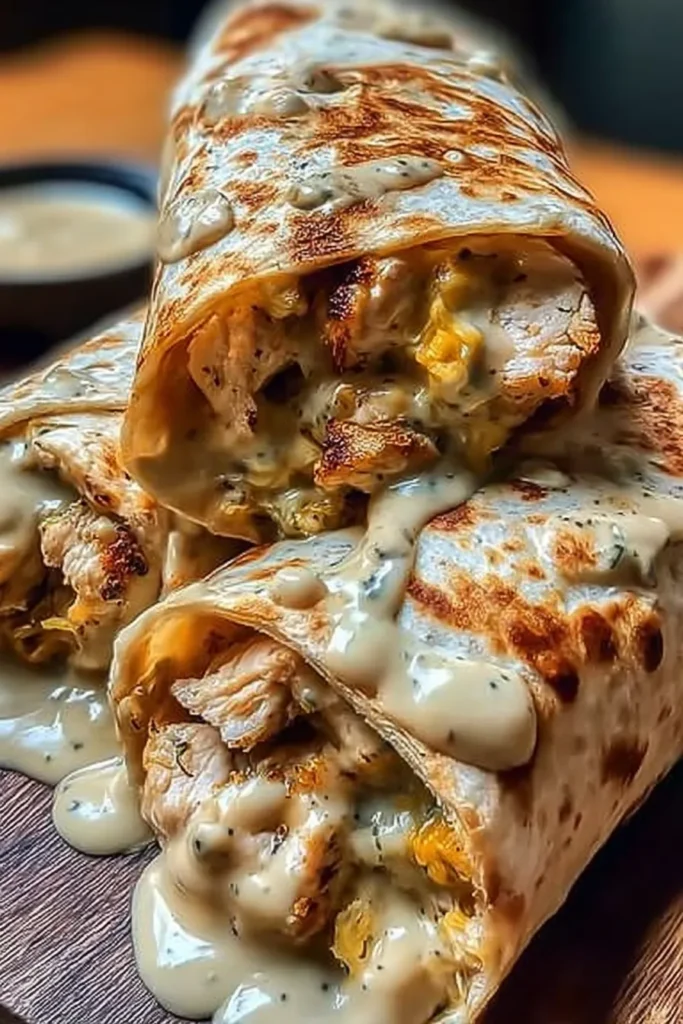 Delicious Chipotle Ranch Grilled Chicken Burrito
