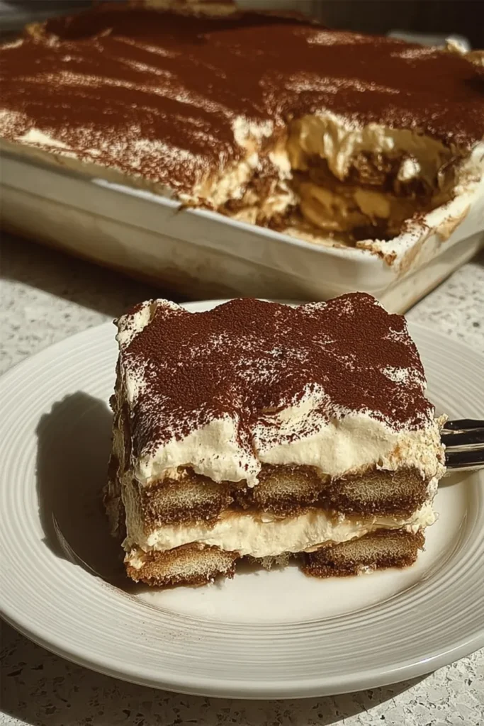 Delicious Cottage Cheese Tiramisu Ready to Serve