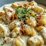 Creamy Crack Chicken Gnocchi in a Bowl