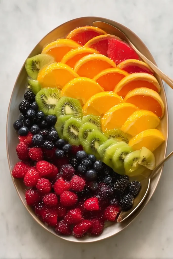 Fruit Rainbow: A Blissful Array of Colorful Fruits