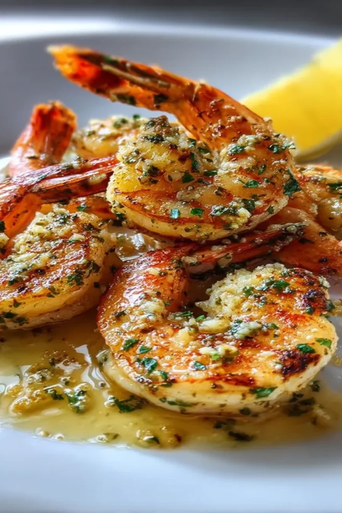 Delicious Garlic Parmesan Shrimp Ready to Serve