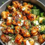 Hot Honey Chicken Bowl Ready to Enjoy