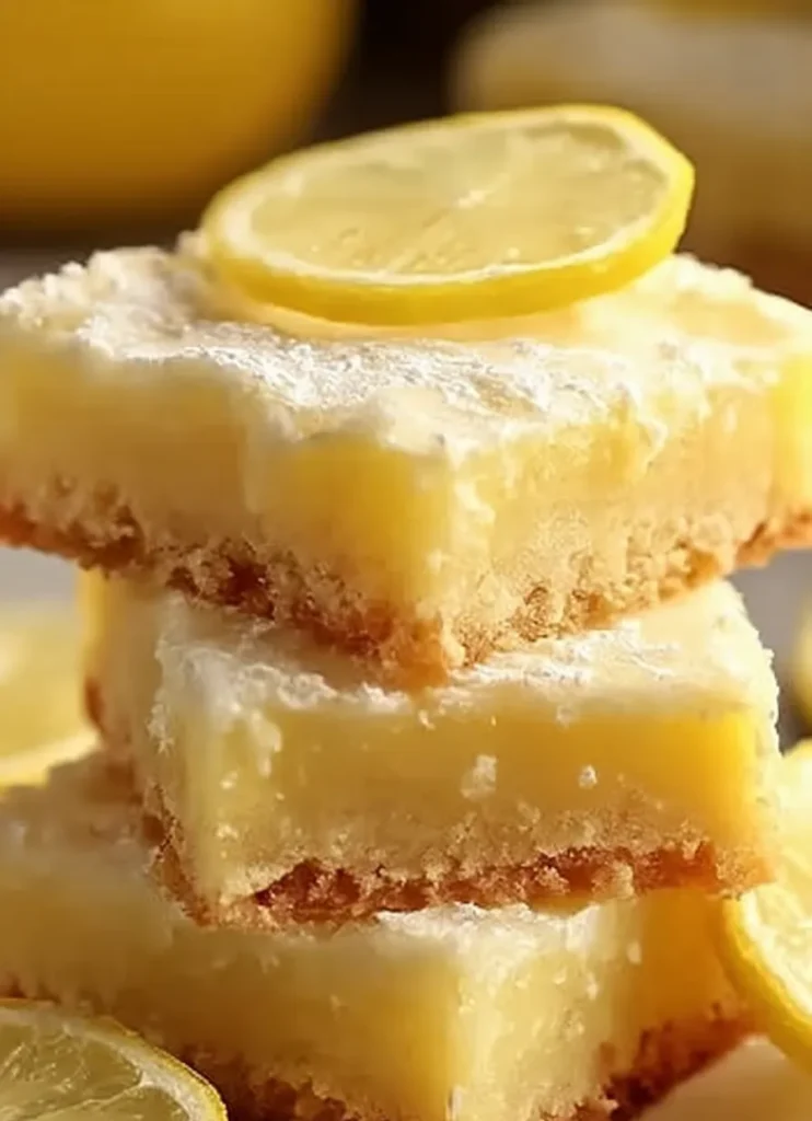 Delicious Lemon Brownies Close-Up