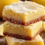 Delicious Lemon Brownies Freshly Baked
