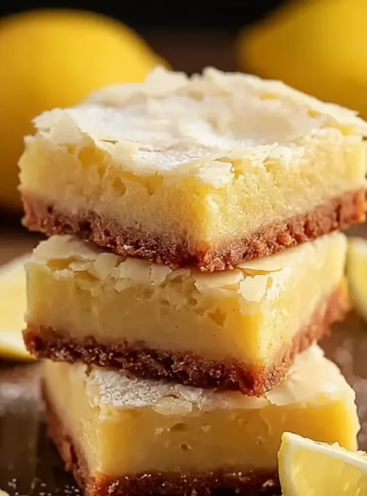 Delicious Lemon Brownies Freshly Baked