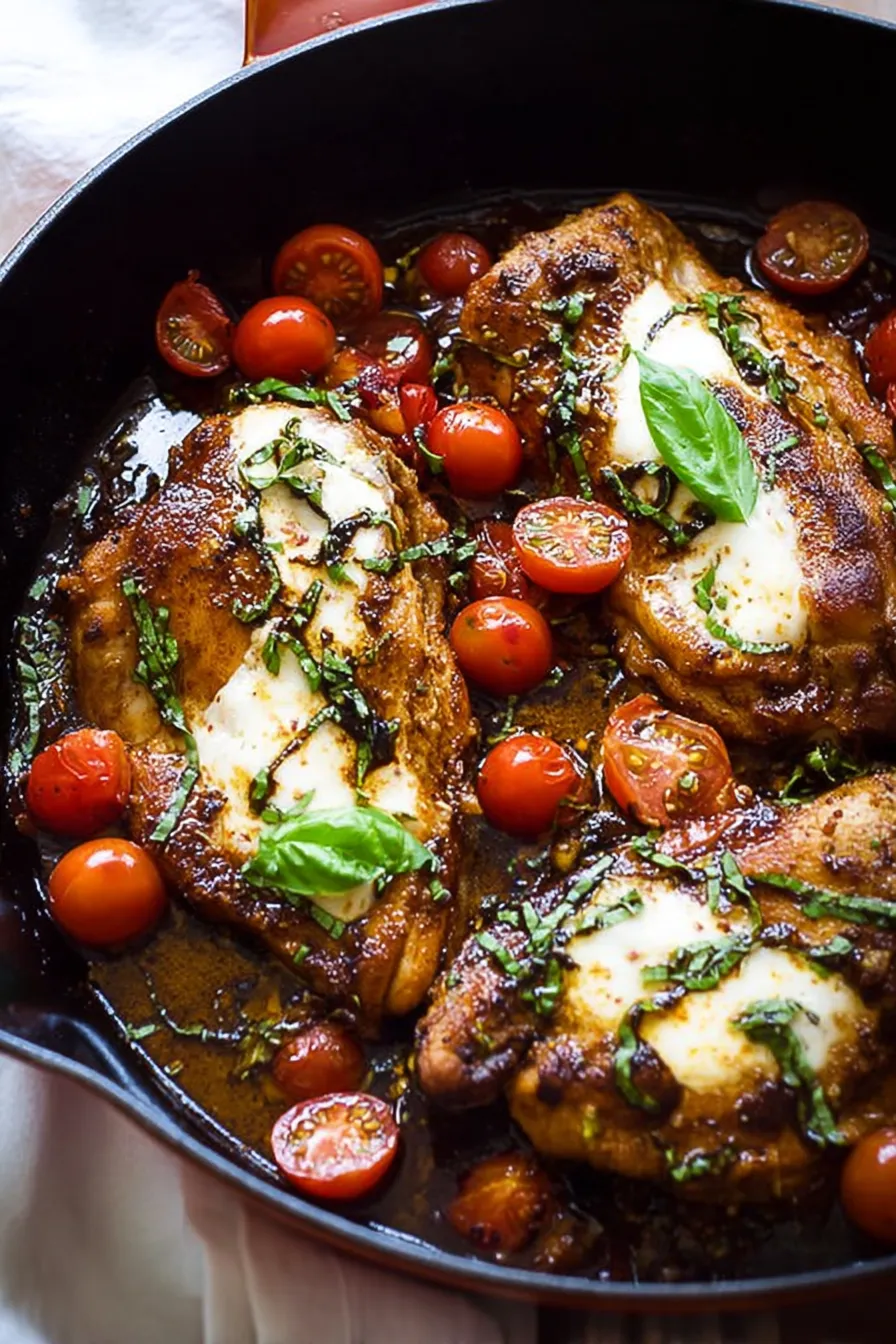 One Pan Balsamic Chicken - Quick and Delicious Meal
