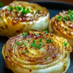 Oven Roasted Garlic Cabbage Steaks Freshly Made