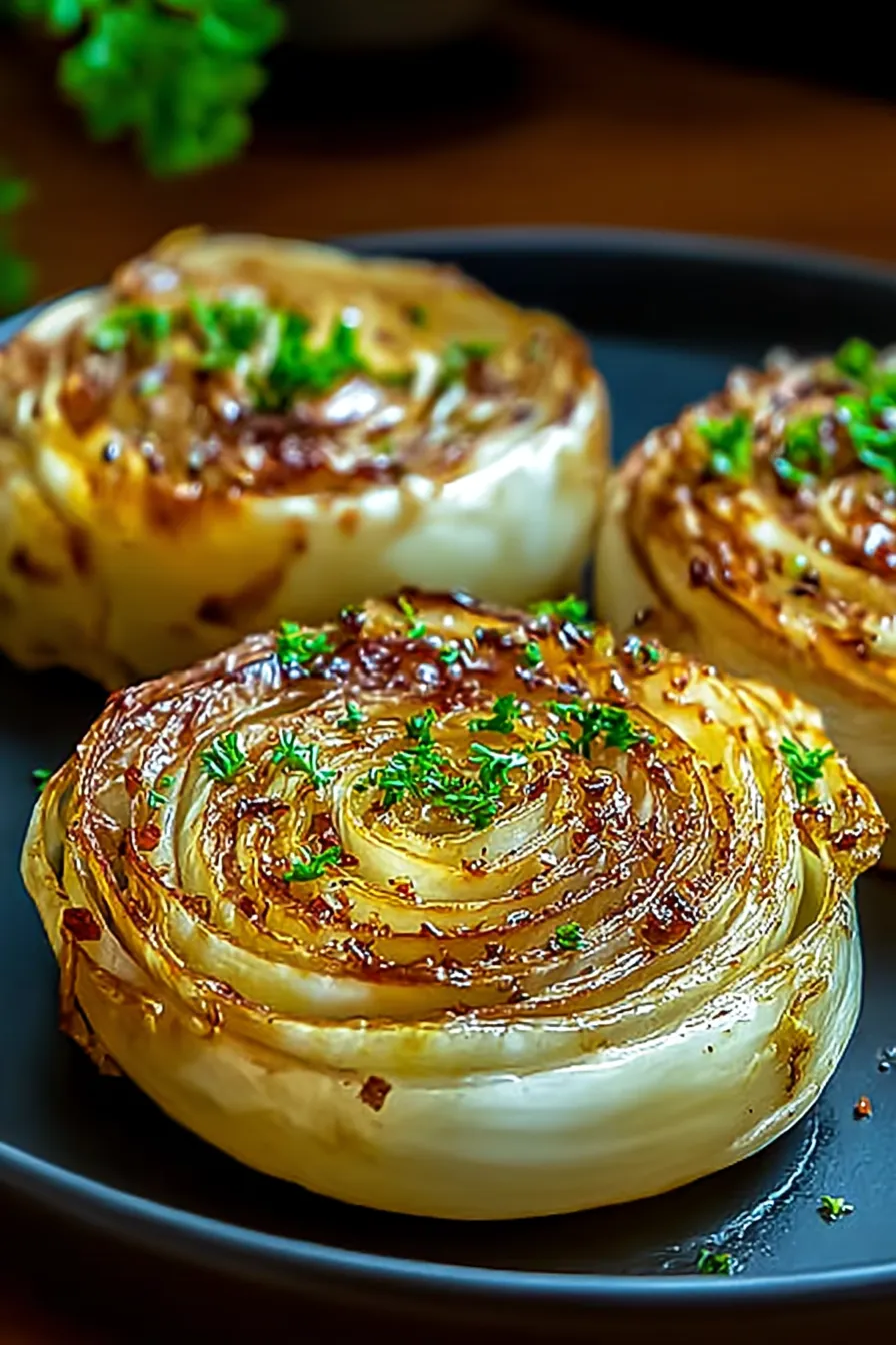 Oven Roasted Garlic Cabbage Steaks Freshly Made