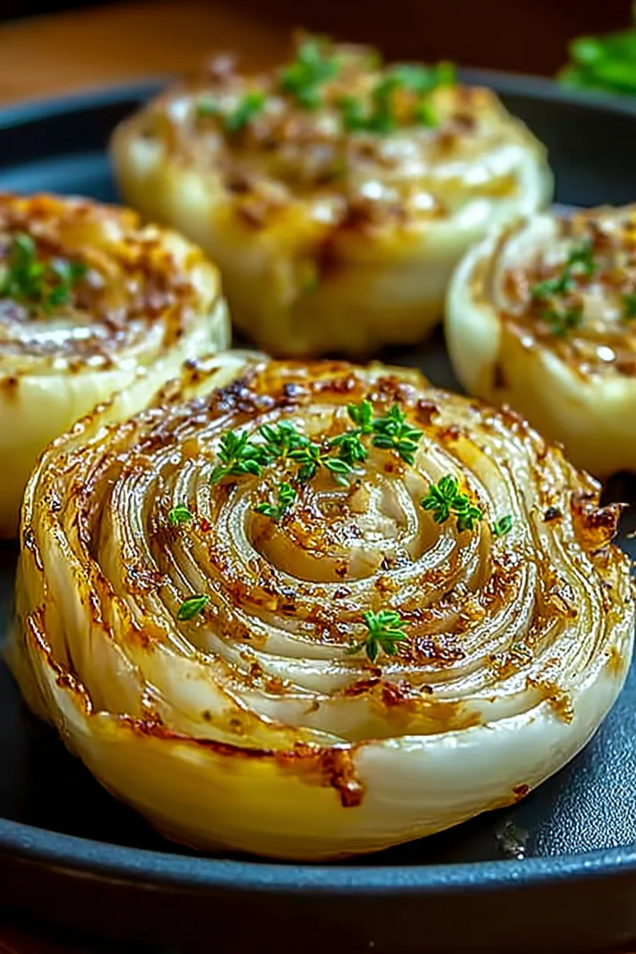 Oven Roasted Garlic Cabbage Steaks