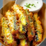 Crispy Parmesan Zucchini Fries Freshly Baked