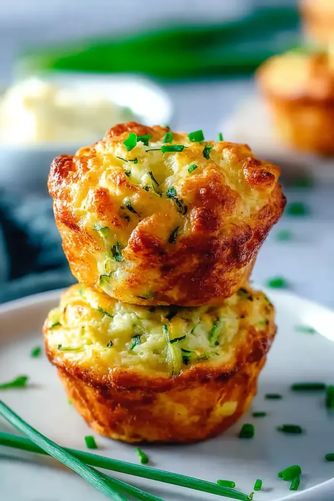 Delicious Parmesan Zucchini Muffins Freshly Baked