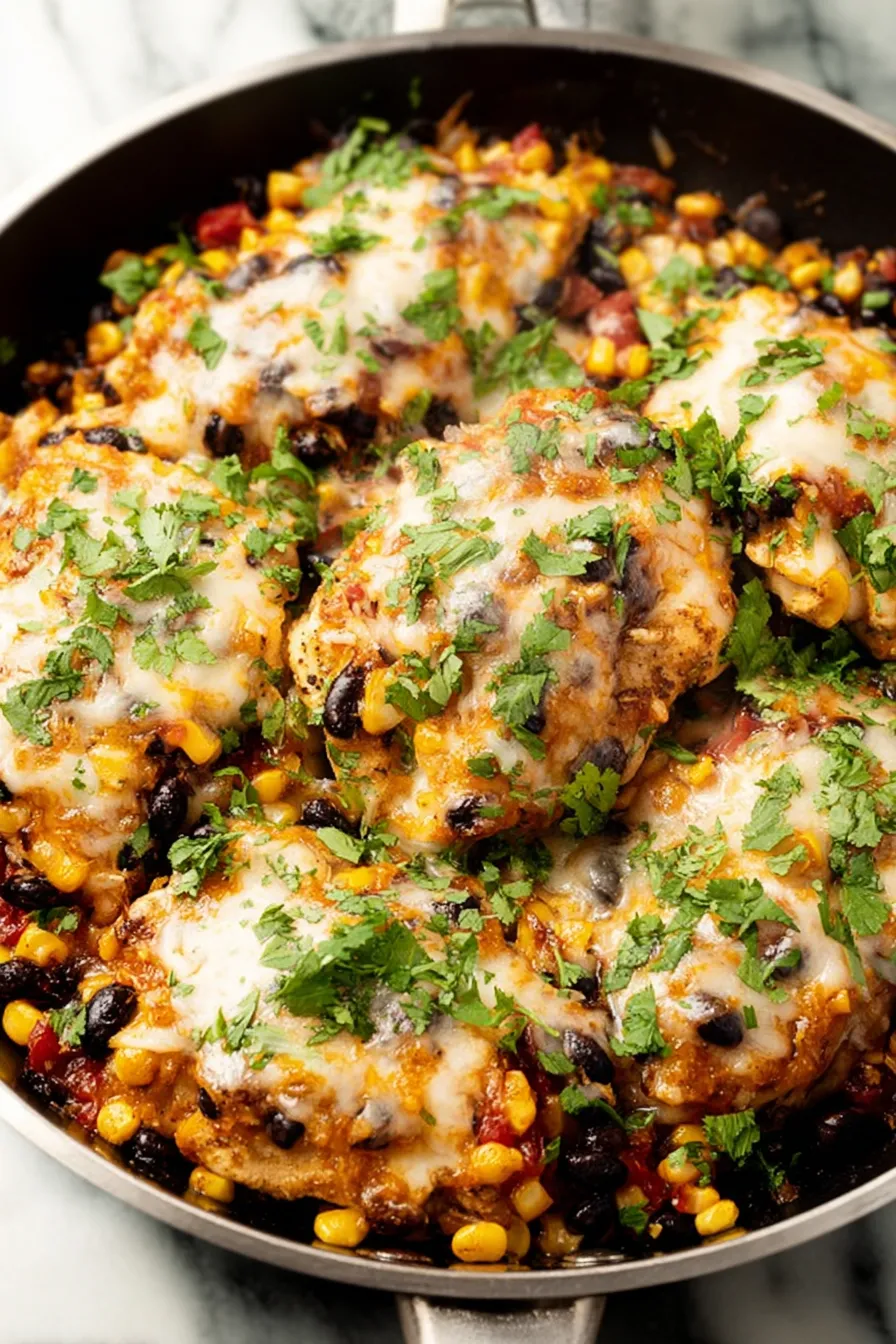 Santa Fe Chicken Skillet Ready to Serve