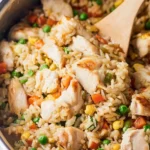 Delicious Takeout Chicken Fried Rice in a Bowl