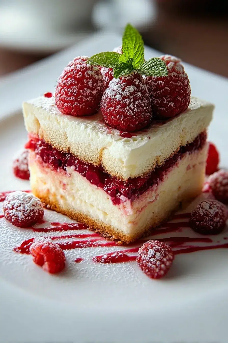 White Chocolate Raspberry Tiramisu