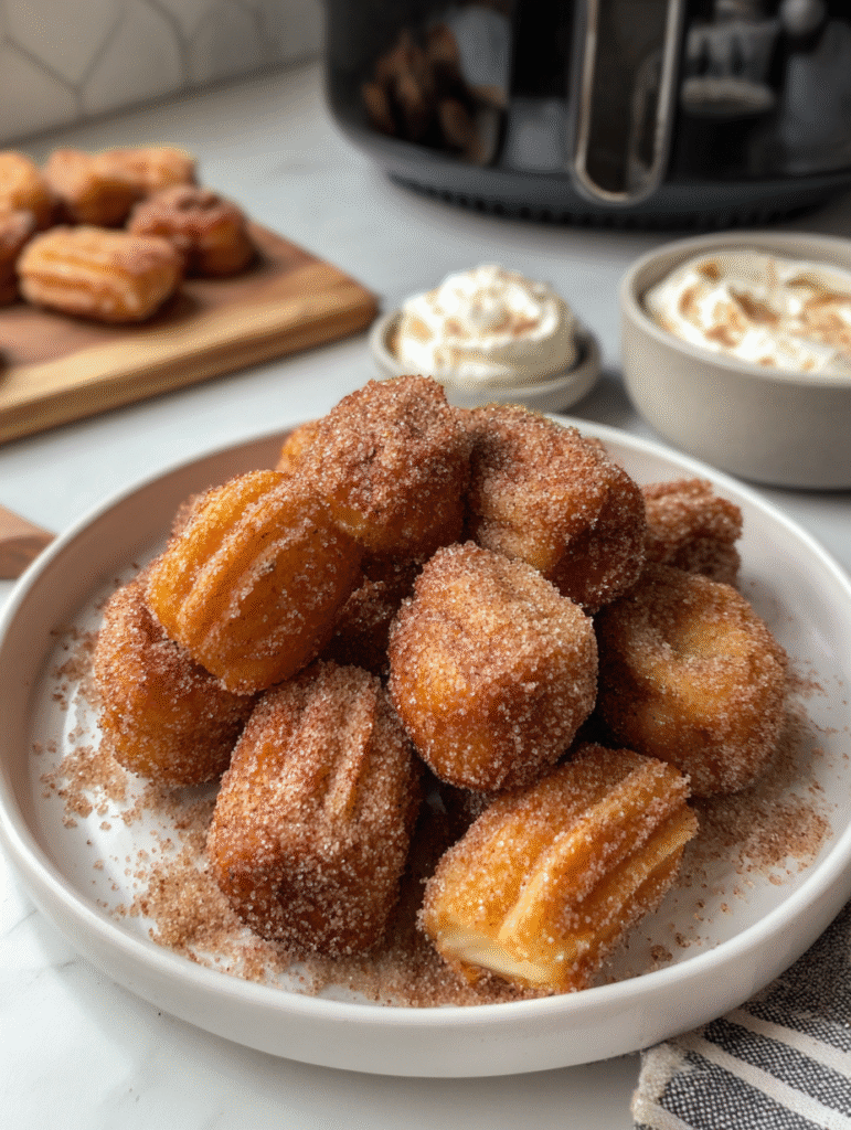 Air Fryer Churro Bites