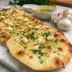 Air Fryer Garlic Flatbread