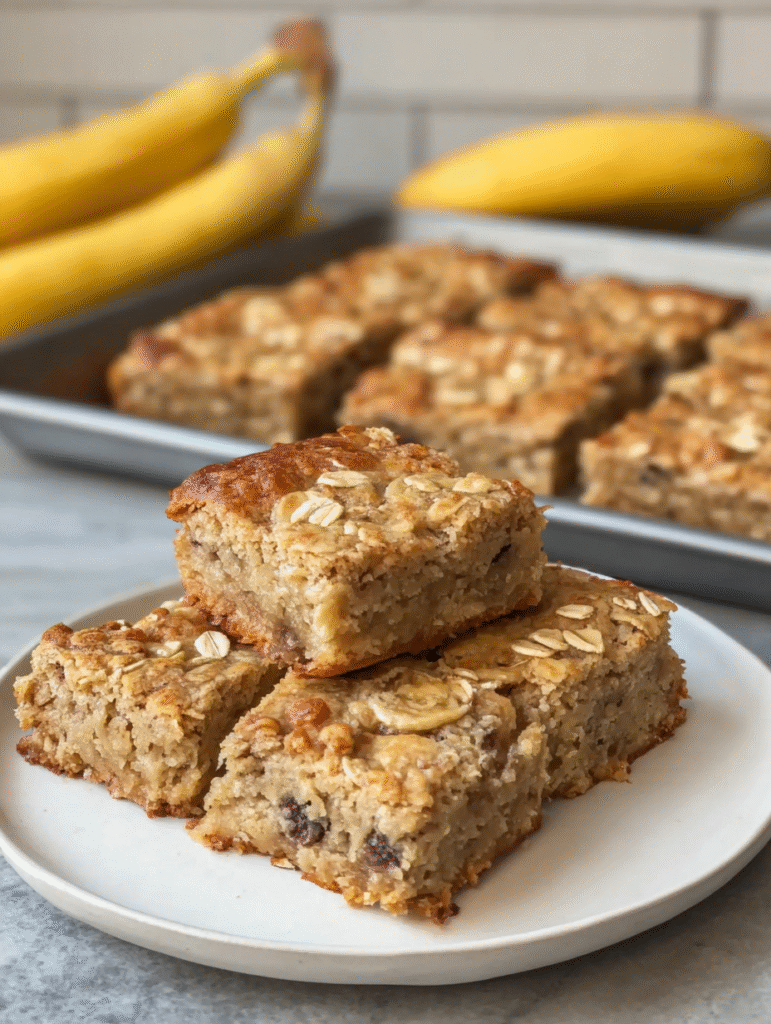 Banana Oatmeal Bars