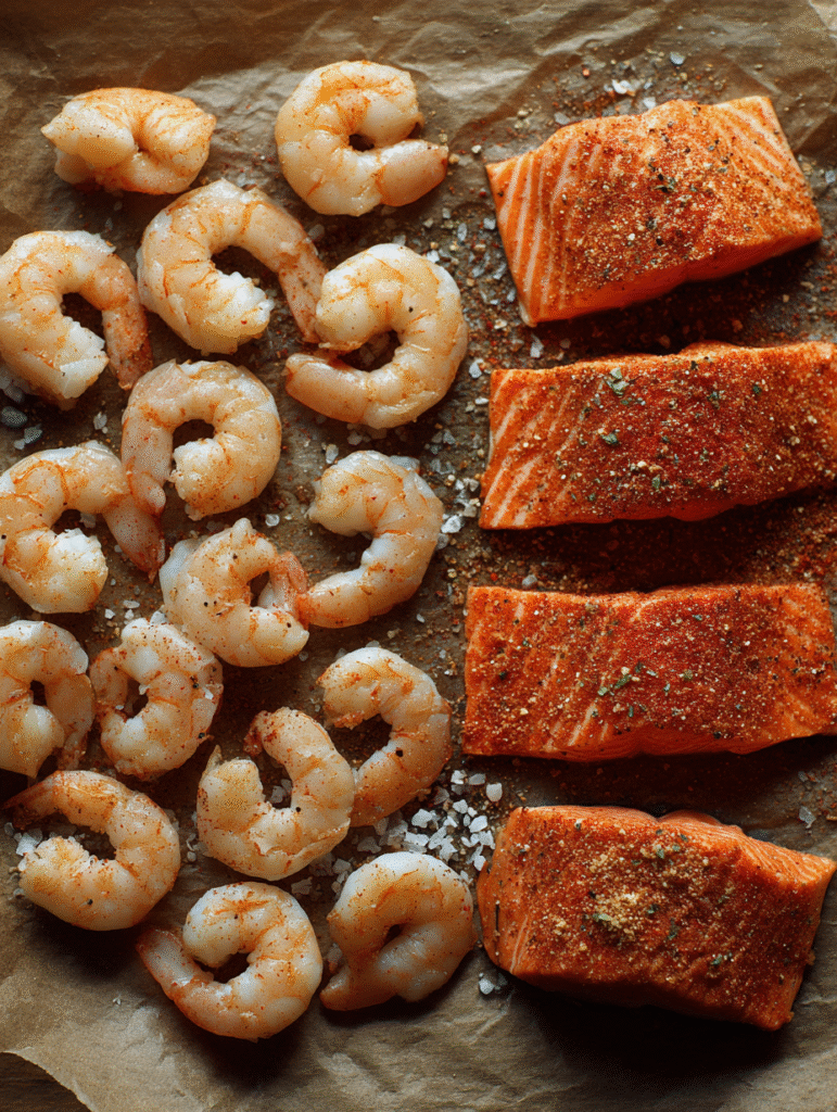 Cajun Shrimp and Salmon