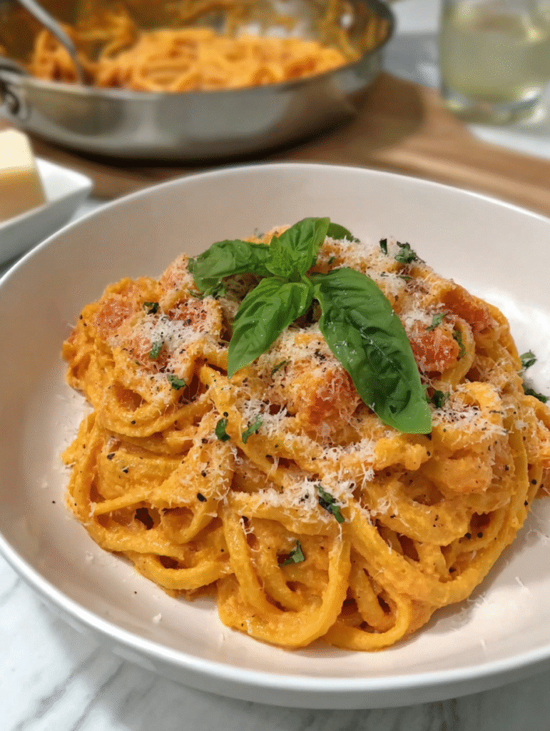 Cheesy Orange Pasta