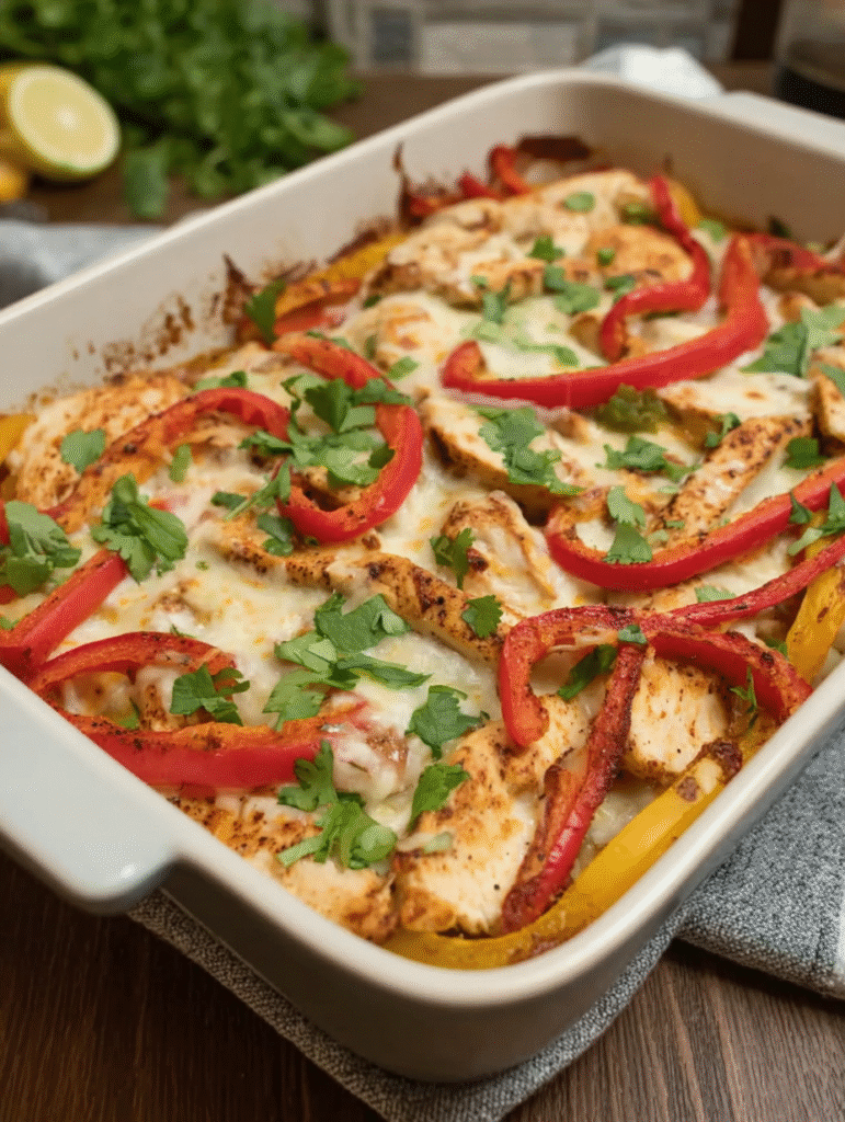 Chicken Fajita Casserole