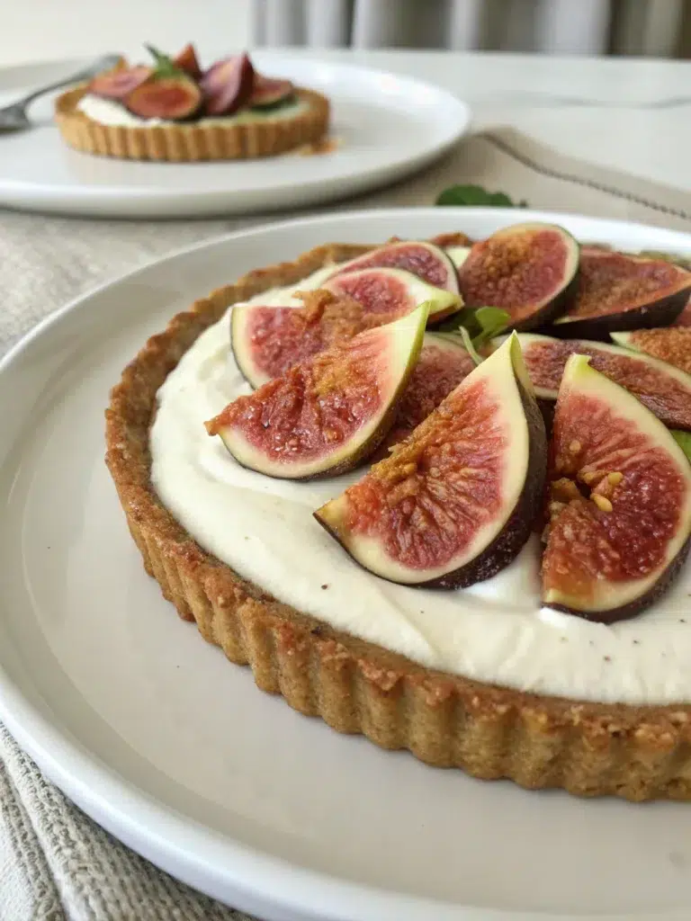 Fig Tart with Coconut-Cashew Cream