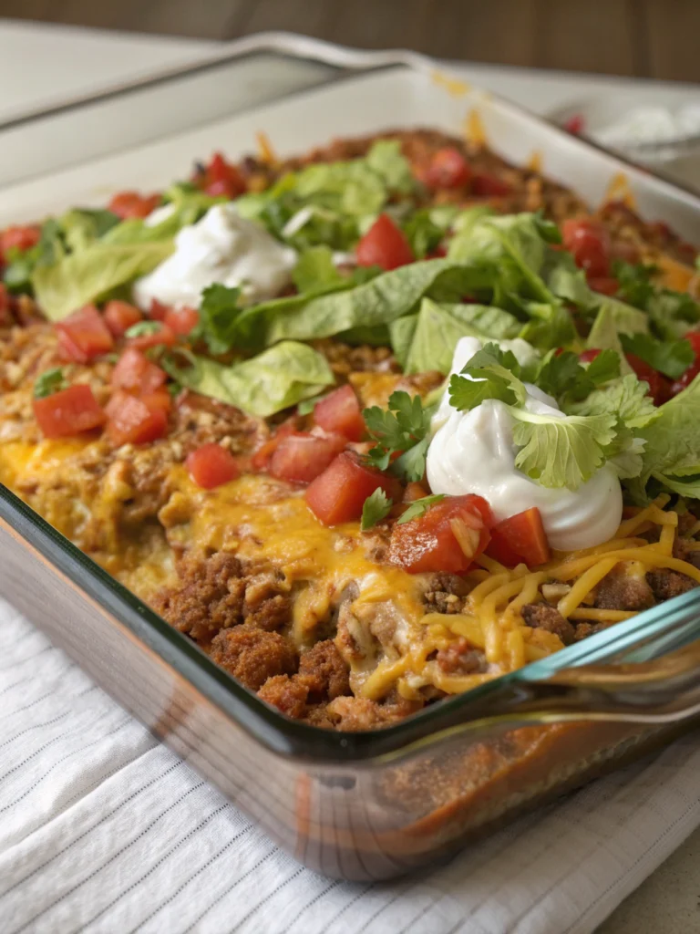 Ground Turkey Taco Casserole