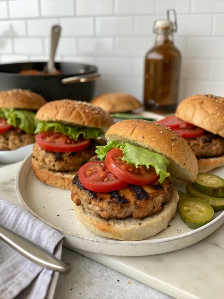 Juicy Ground Turkey Burgers