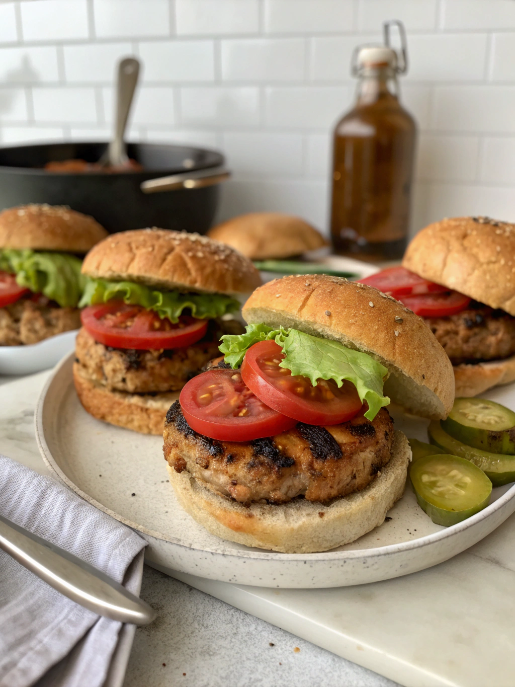 Juicy Ground Turkey Burgers