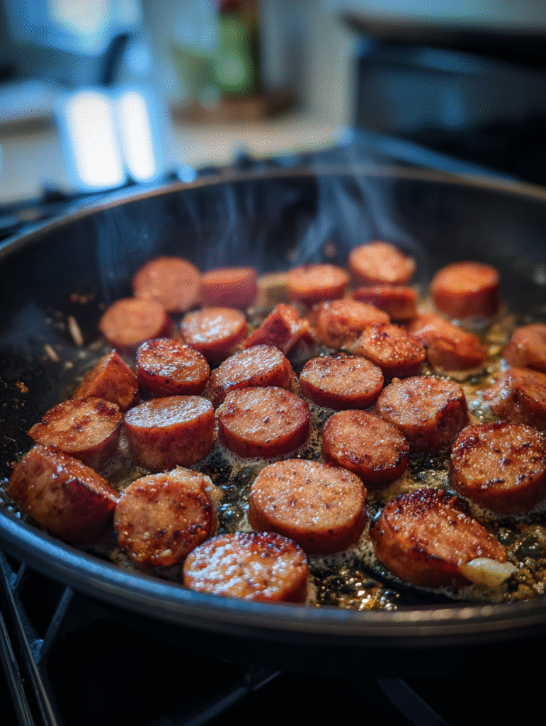 Kielbasa Broccoli Skillet