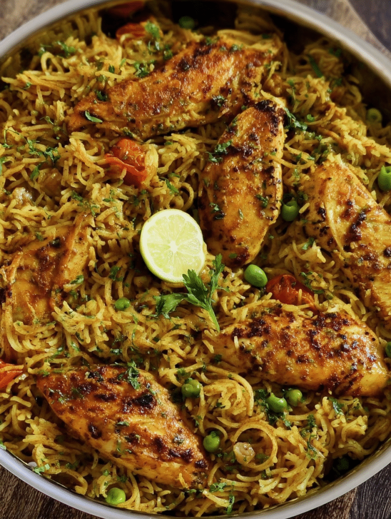 Mediterranean chicken and rice 2