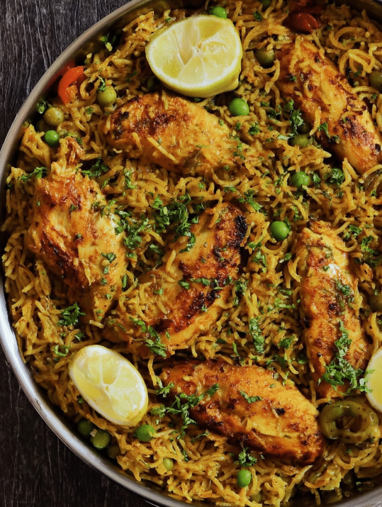 Mediterranean chicken and rice