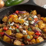 Mexican Ground Beef and Potato Skillet