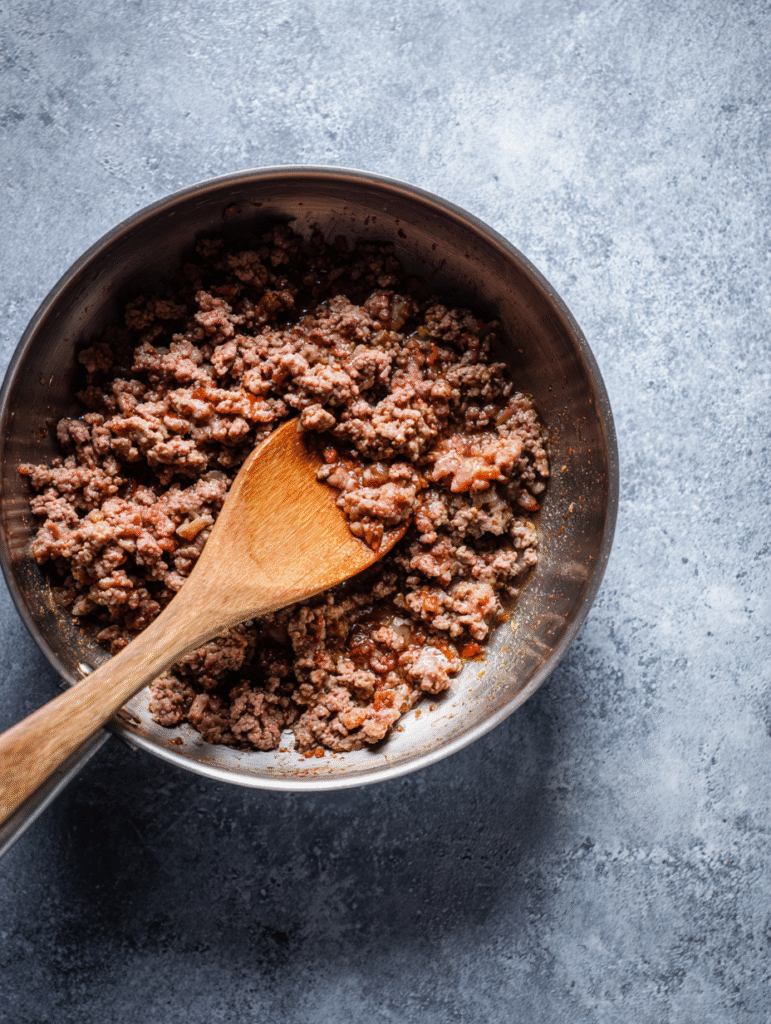 One-Pot Creamy Beef and Garlic Butter Pasta
