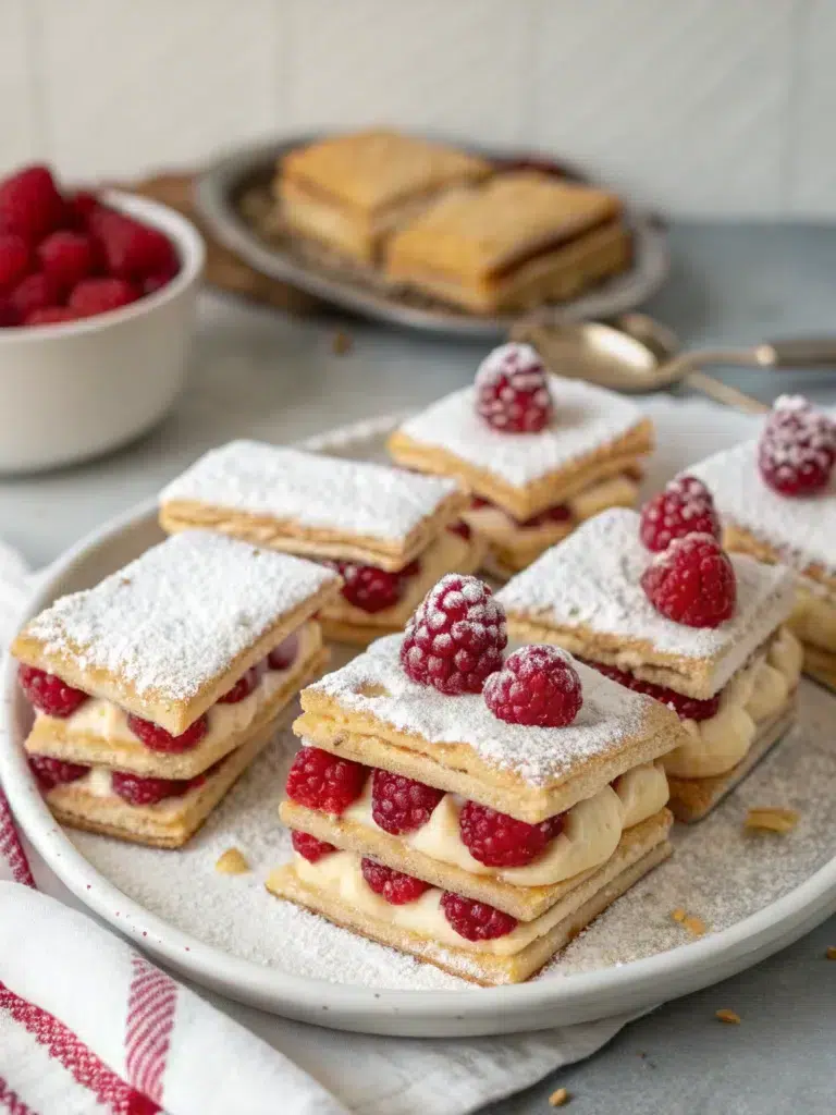 Raspberry Mille-Feuille Cookies