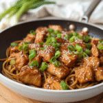 Sticky Garlic Chicken Noodles