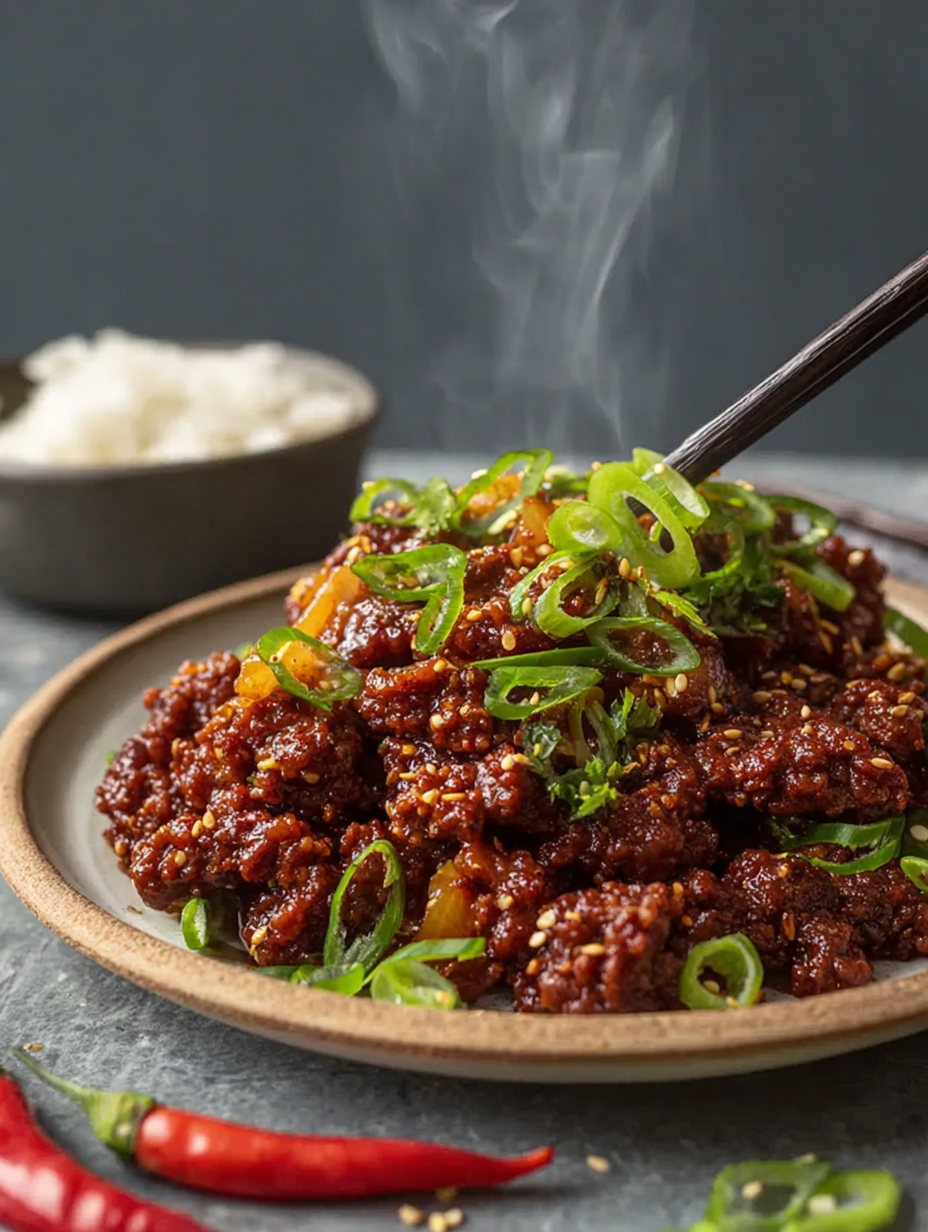 Sticky Ginger Beef Mince