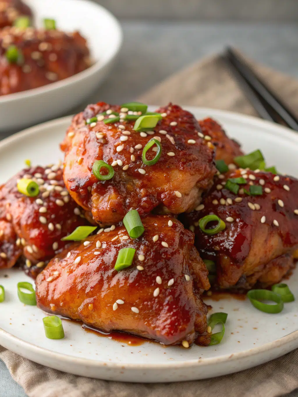 Sticky Sweet Chili Chicken Thighs