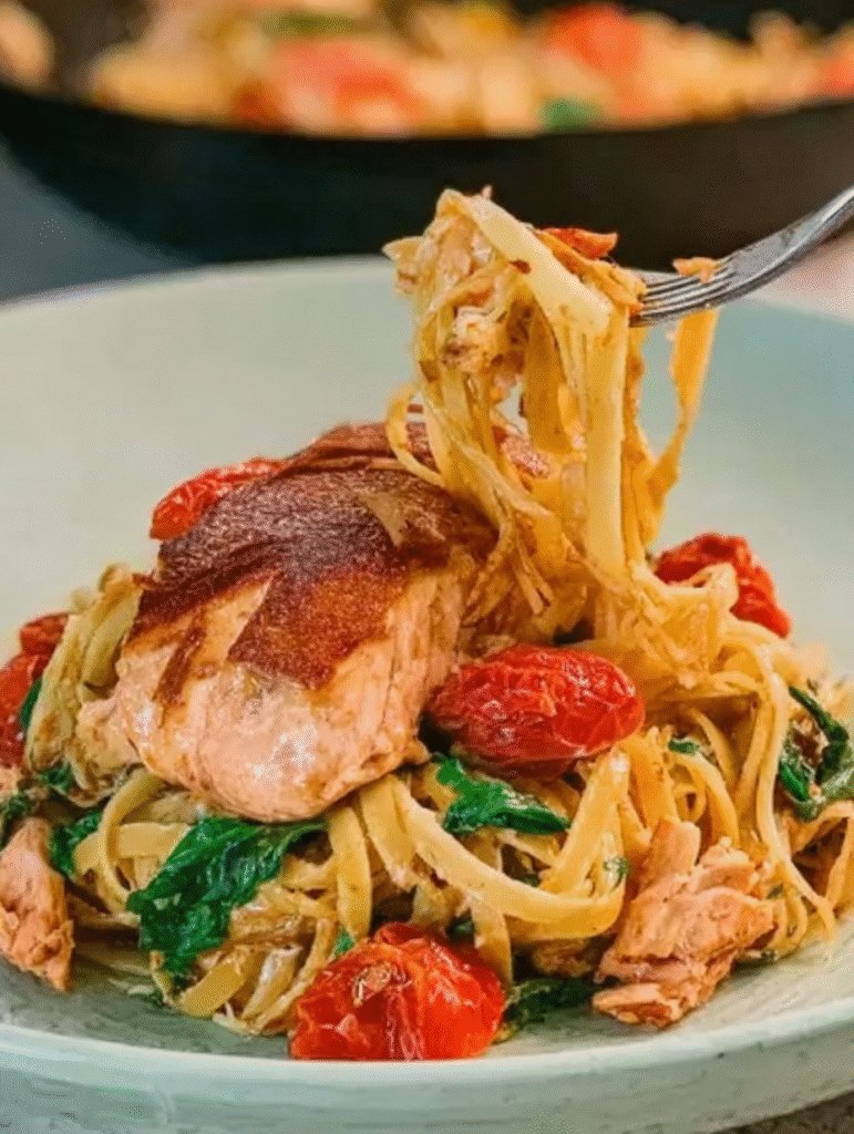 Tuscan Salmon Pasta
