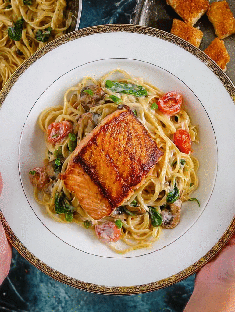 Tuscan Salmon Pasta