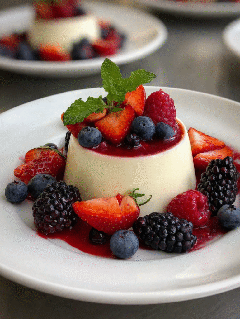 Vanilla Panna Cotta with Summer Berry