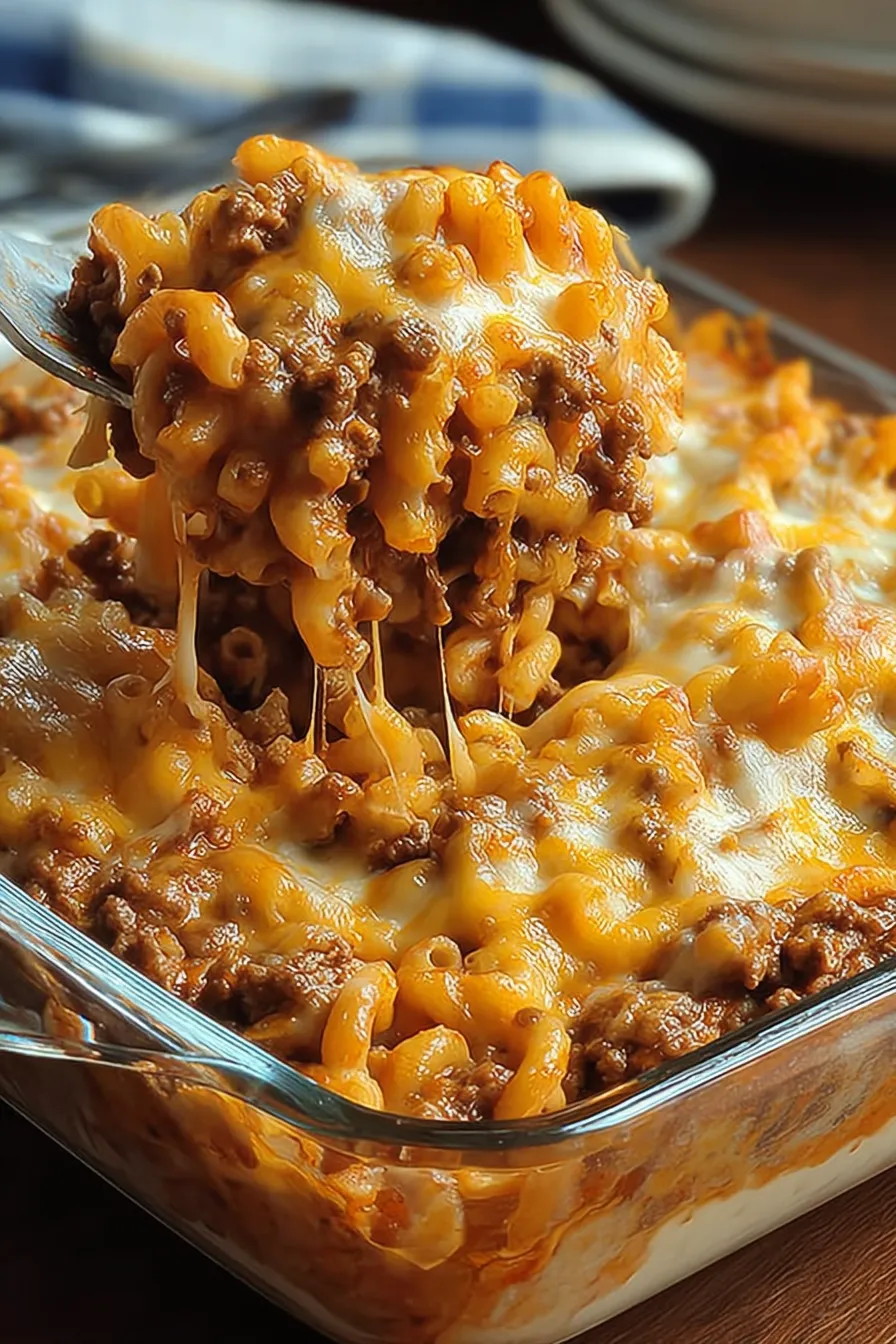 Cheesy Hamburger Casserole