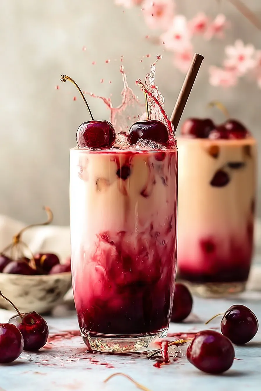 Cherry Earl Grey Milk Tea