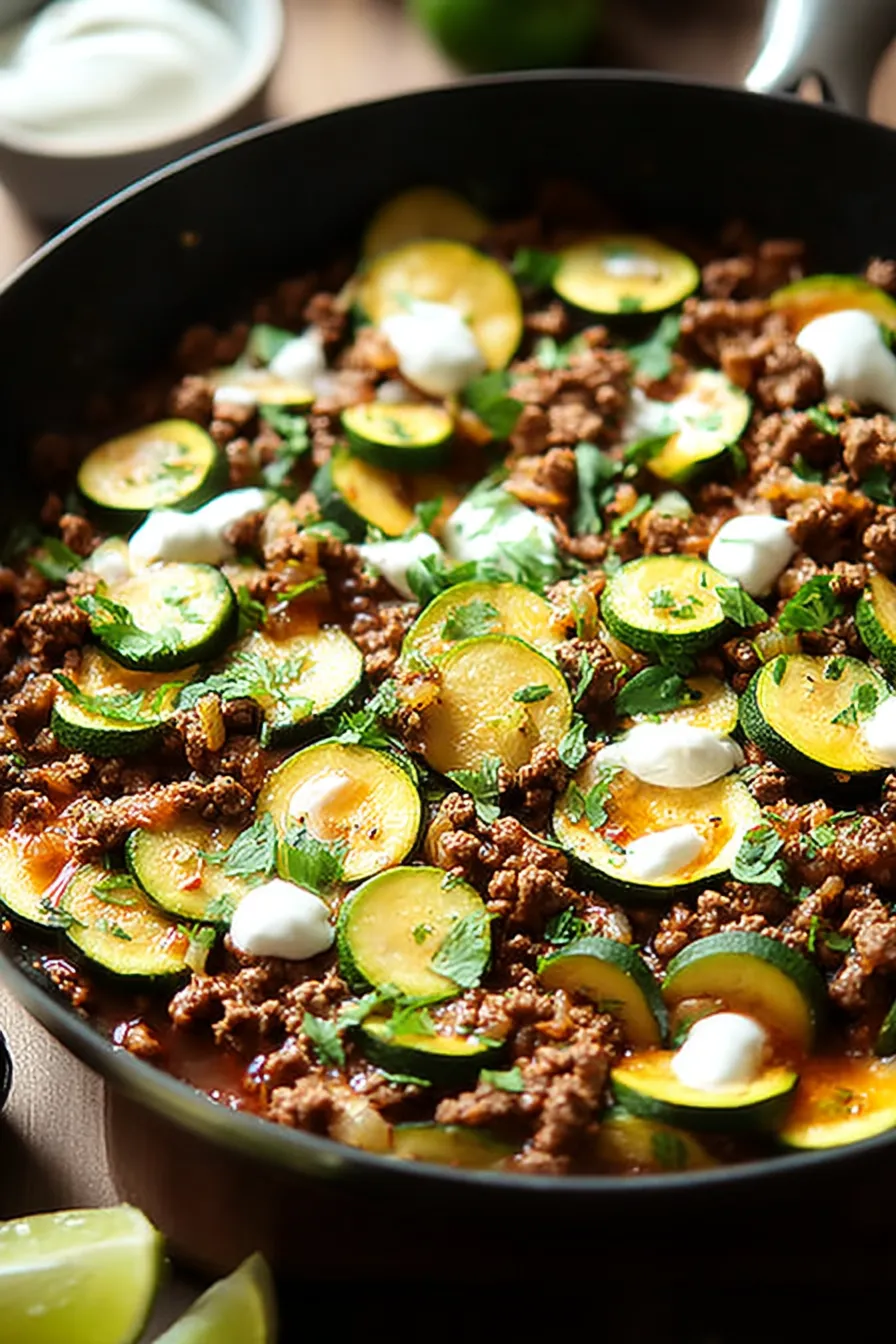 Zucchini and Ground Beef Skillet: A Flavorful One-Pan Dinner