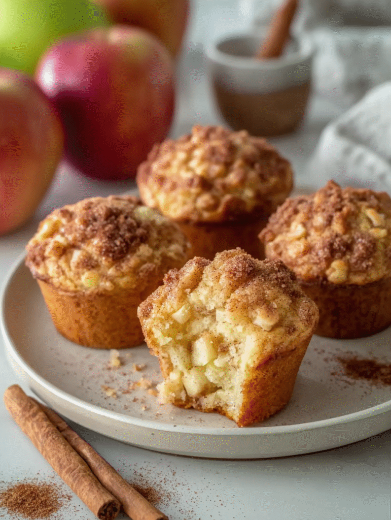 Apple Cinnamon Sour Cream Muffins